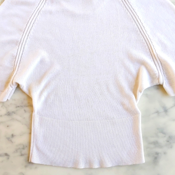 NWOT. Express Design Studio Wool Blended Wide Half Sleeve and High Neck Sweater. - Picture 6 of 6